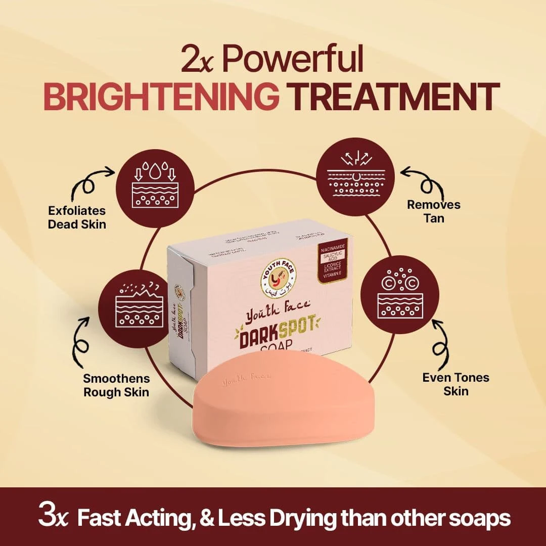 We know you all are fan of our youth face cream so are here launching a new Dark spot soap with.webp